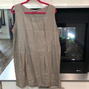 Sleeveless Tan Dress